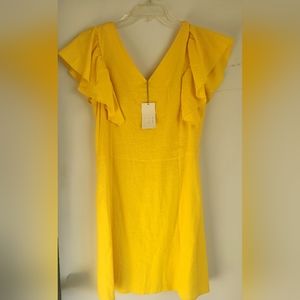 NWT- Andeawy Target Yellow Linen Dress
